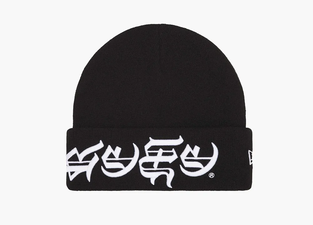 Supreme New Era Blackletter Beanie Black