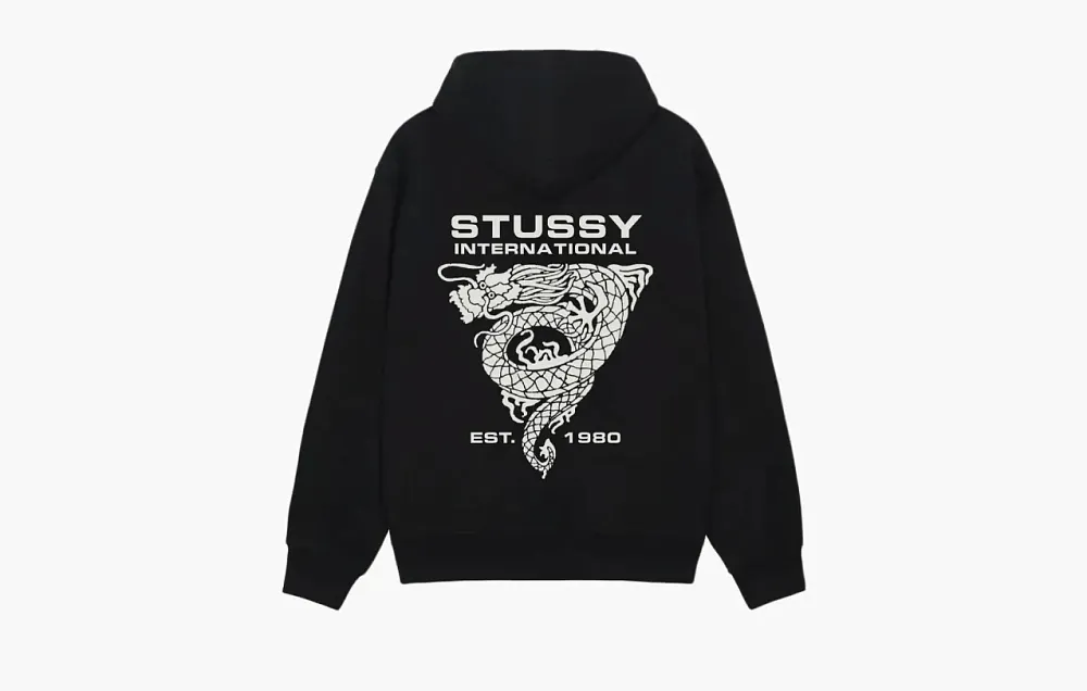 Stussy Dragon Hoodie Black