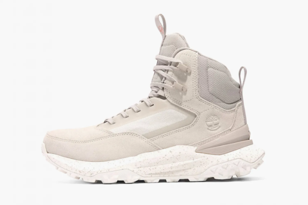 Timberland Motion Access Mid Waterproof Hiking Boot White Suede 