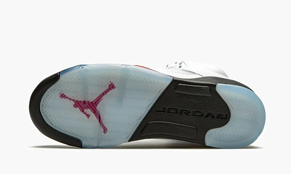 Air Jordan 5 Retro GS Fire Red Silver Tongue