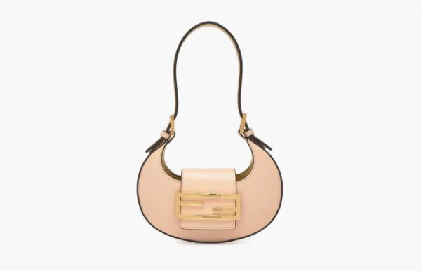 Fendi Mini Cookie Leather Shoulder Bag Pink 