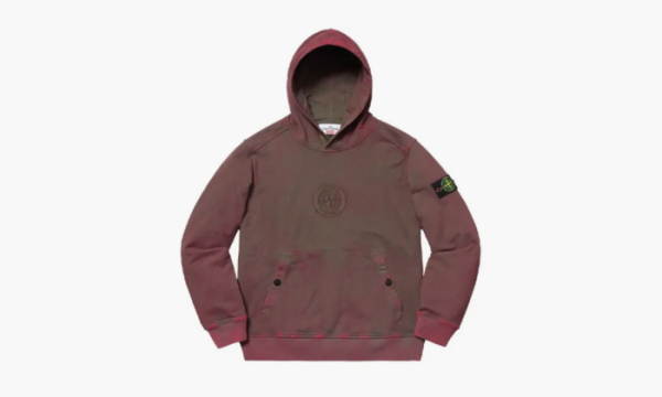 Stone Island X Supreme Hooded Sweatshirt Red 