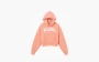 Sporty & Rich Wellness Ivy Cropped Hoodie Salmon/White 