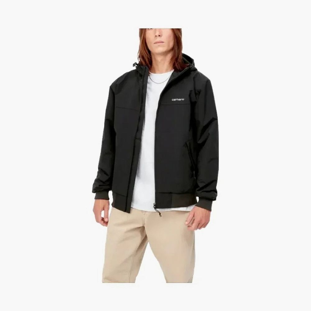 Carhartt WIP FW22 Hooded Sail Jacket - Black Logo