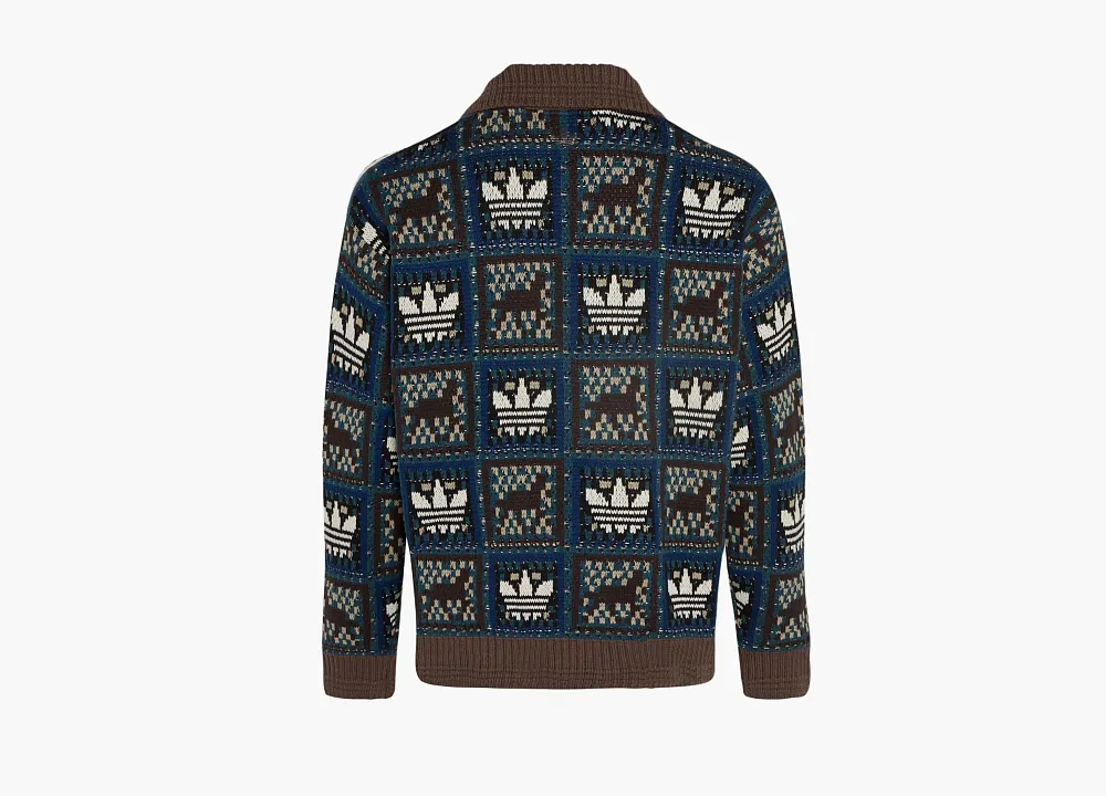 Adidas Originals Crafted Sweater Jacket Cream White