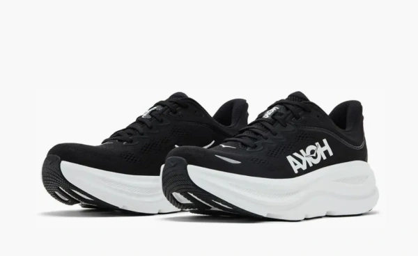 Hoka Bondi 9 Black White 