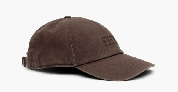 MM6 Maison Margiela Patterned Cap Brown  MM6 Maison Margiela Patterned Cap Brown