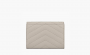 Saint Laurent Cassandre Grain De Poudre Envelope Wallet "Small Blanc Vintage" 