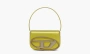 Diesel 1DR Shoulder Bag Metallic Leather Gold 