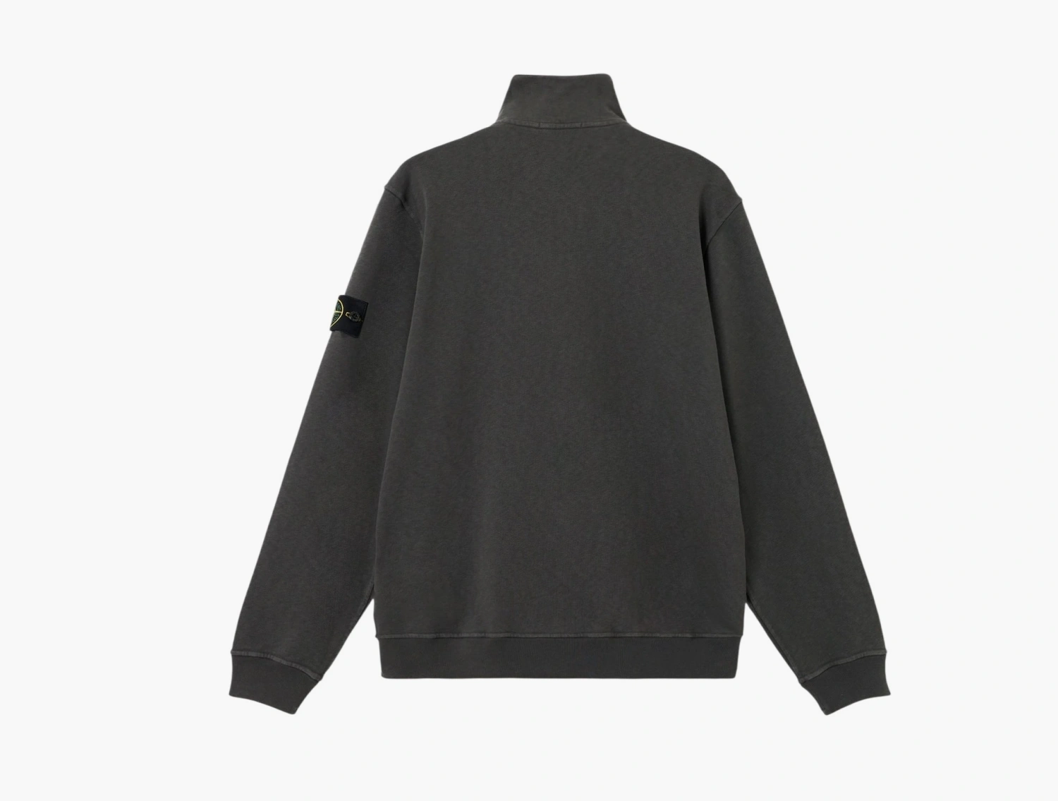 Stone Island Malfile Fleece Old Effect Track Jacket Charcoal Grey 