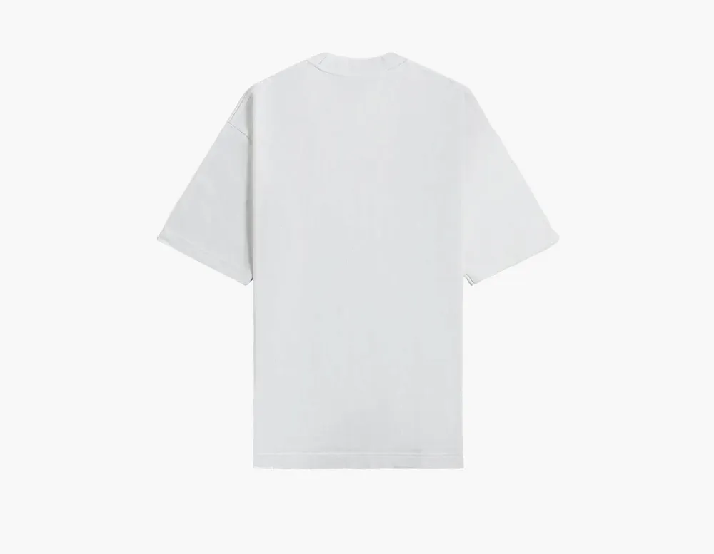 Acne Studios Logo T-Shirt Relaxed Fit Optic White