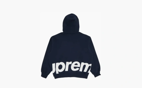 Supreme Big Logo Zip Up Hooded Sweatshirt Navy  Supreme Big Logo Zip Up Hooded Sweatshirt Navy