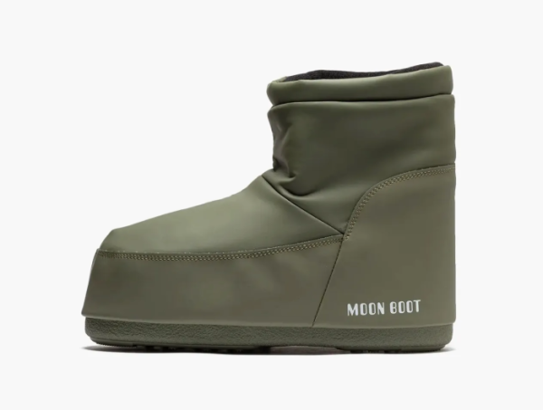 Moon Boot No Lace Rubber Boot Khaki 