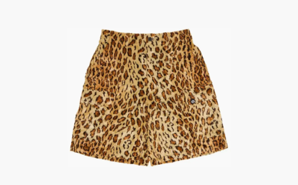 Supreme x Goodenough Crushed Rayon Pile Cargo Short Leopard 