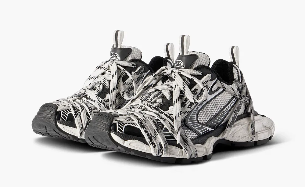 Balenciaga 3XL Sneaker Extreme Laces Logo WMNS White/Black