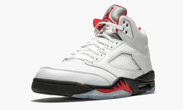 Air Jordan 5 Retro Fire Red Silver Tongue 2020 