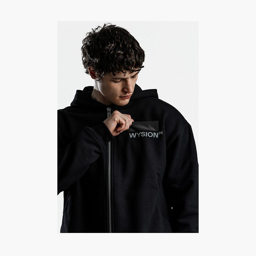 WYSION ZIP HOODIE BLACK