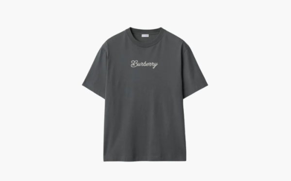 Burberry Surfer Knight Cotton T-shirt Coal Gray 