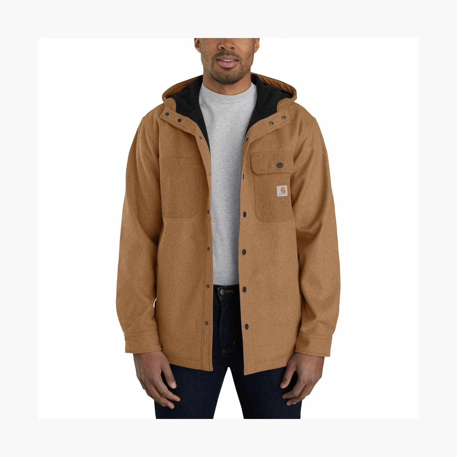 Carhartt 105022 Rain Defender Relaxed Fit Heavyweight Hooded Shirt Jac Relaxed Fit 