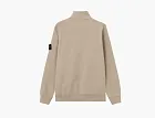 Stone Island Organic Cotton Fleece Half-Zip Sweatshirt Desert