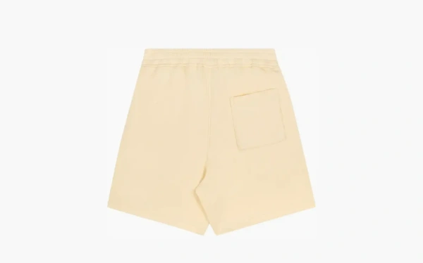 Sporty & Rich Serif Logo Soft Gym Shorts Almond/Navy 