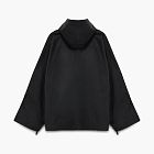 Yeezy X GAP X Balenciaga Coated Hooded Jacket Black