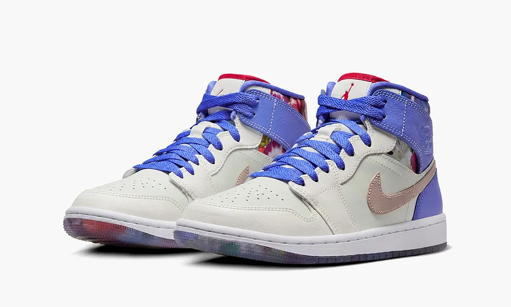 Jordan 1 Mid SE Valentine's Day Flowers