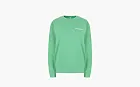 Sporty & Rich Logo-print Cotton Sweatshirt Green