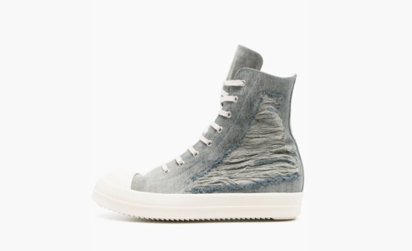 Rick Owens DRKSHDW Lido High-top Sneakers Original Shoe Box Included US M 8 Blue
