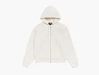 Stussy Textured Zip Hooded Sweater Bone