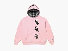 Supreme x Chicago White Sox Zip Up Hooded Sweatshirt Light Pink