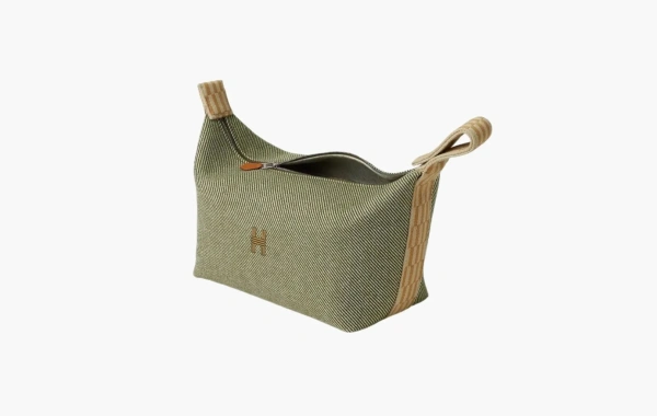 Hermes Small Bride-A-Brac Case Wool & Vert Foret 