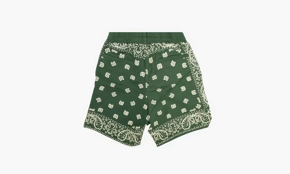 RHUDE Bandana Shorts green