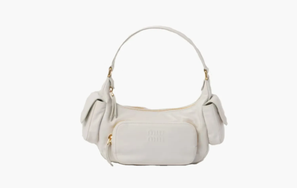 Miu Miu Nappa Leather Pocket Bag White 