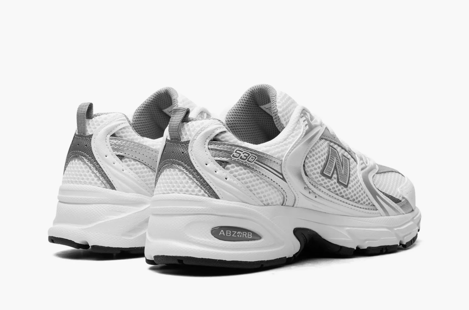 New Balance 530 White Metallic Silver 