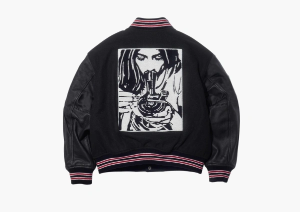 Supreme x Hysteric Glamour Varsity Jacket Black 