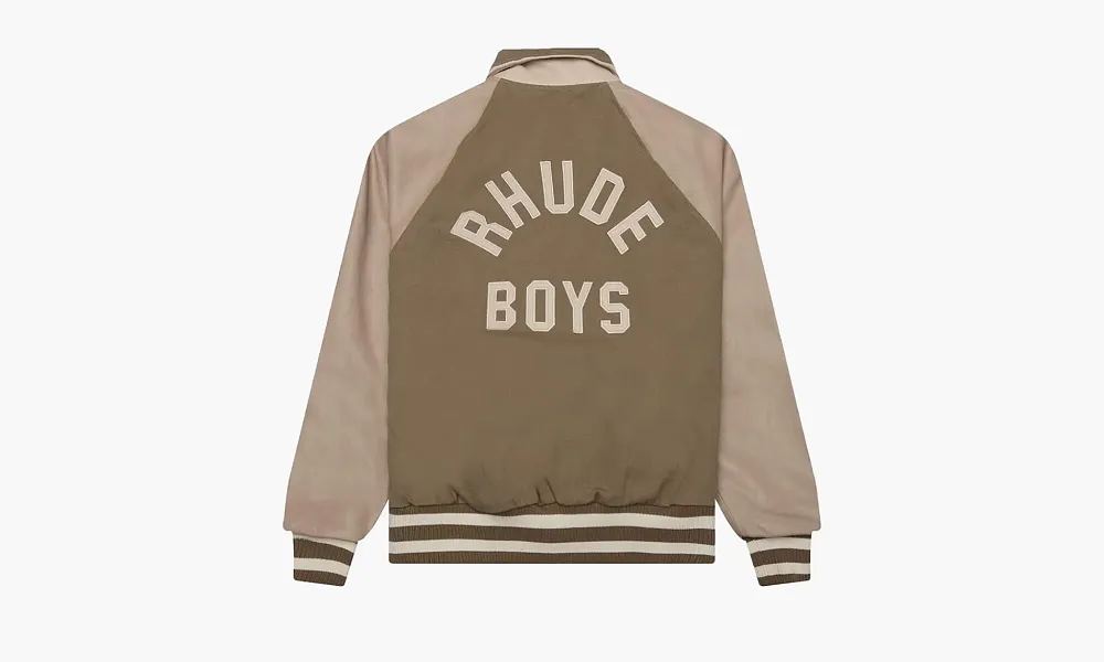 RHUDE Twill Boys Bomber Beige