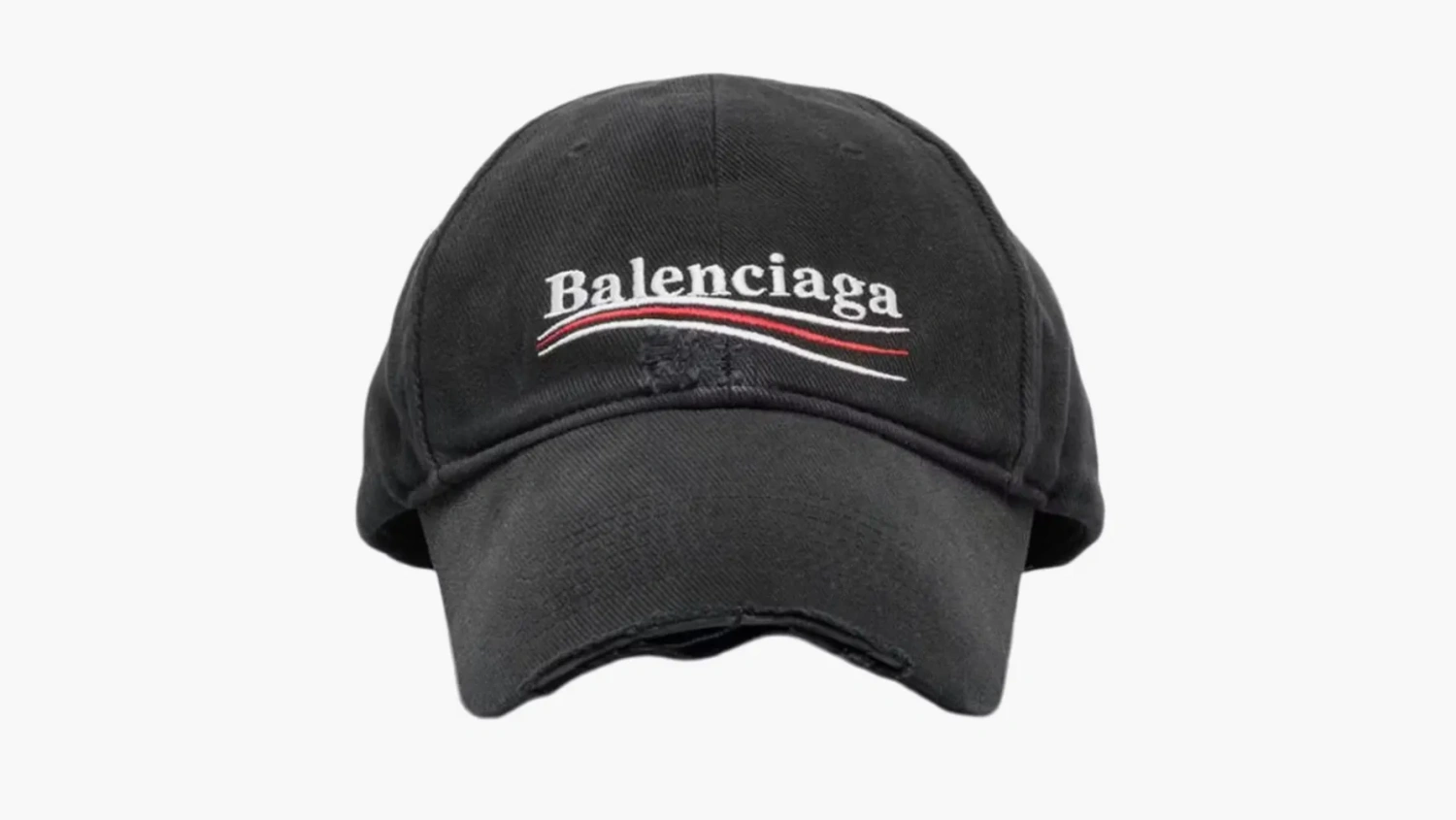 Balenciaga Political Campaign Distressed Cap Grey 