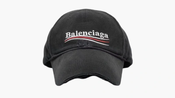 Balenciaga Political Campaign Distressed Cap Grey  Balenciaga Political Campaign Distressed Cap Grey