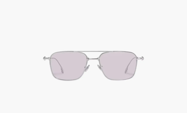 Gentle Monster Metal Aviator Sunglasses Unisex Silver 