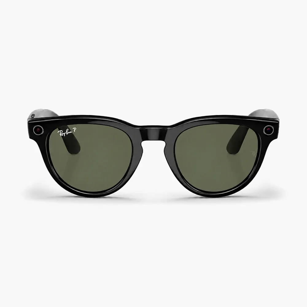 Ray-Ban Meta Headliner Shiny Black / Polar G15 Green