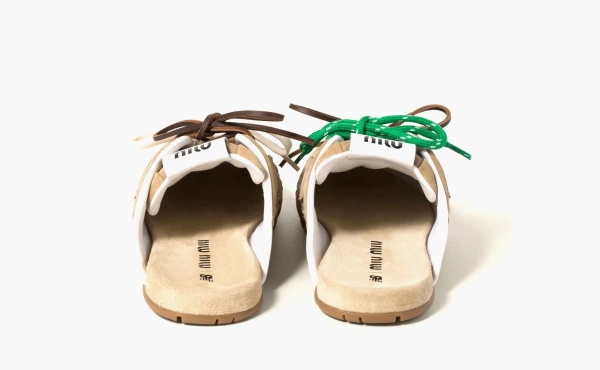 New Balance X Miu Miu 530 SL Faded Suede Mules WMNS Ecru 