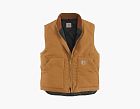 Carhartt V01 FIRM DUCK INSULATED RIB COLLAR VEST RELAXED FIT