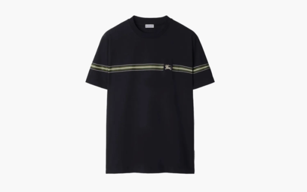 Burberry Striped Cotton  T-shirt  Indigo 