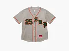 Supreme Old English Baseball Jersey Grey