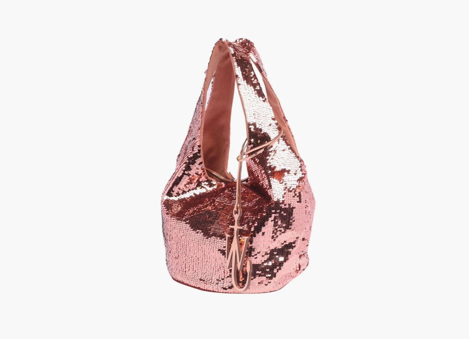 JW Anderson Mini Sequin Shopping Bag Nude/Pink 