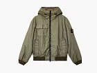 Stone Island Hooded Padded Jacket Military Green