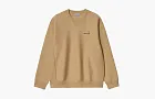 Carhartt WIP American Script Sweatshirt Dusty H Brown