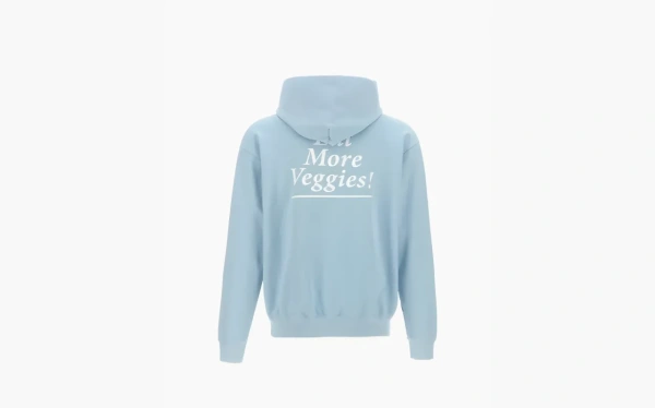 Sporty & Rich Eat More Veggies Hoodie Light Blue  Sporty & Rich Eat More Veggies Hoodie Light Blue