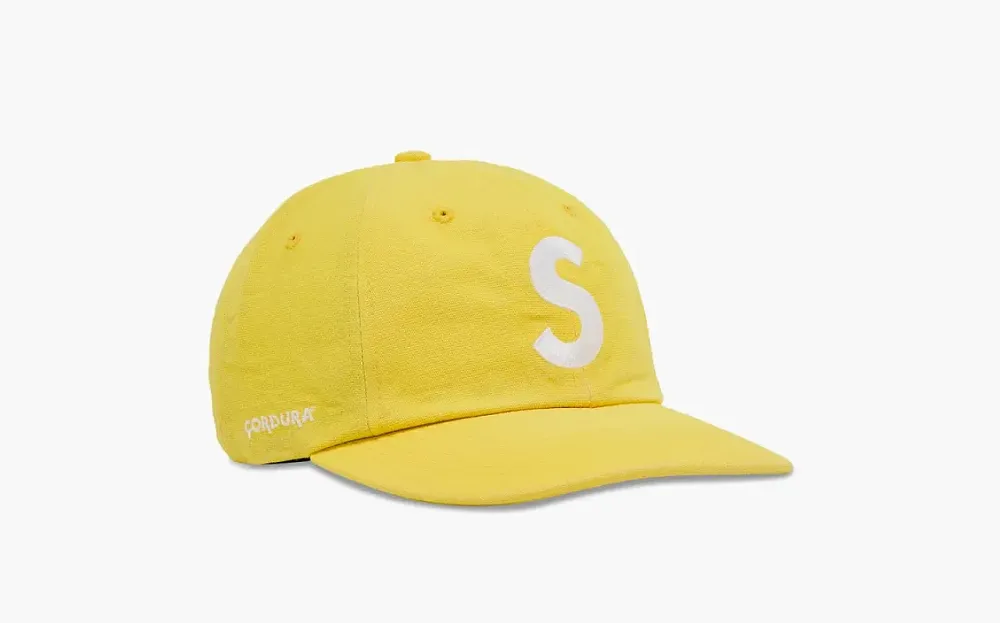 Supreme Cordura Denim S Logo 6-Panel Yellow